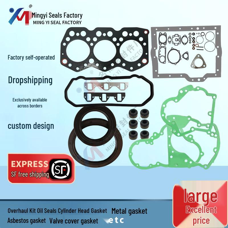 

S3E9 Wheeled Loader Diesel Engine Overhaul Kit with Cylinder Head Gasket WS300A Loader Turbo Diesel Engine