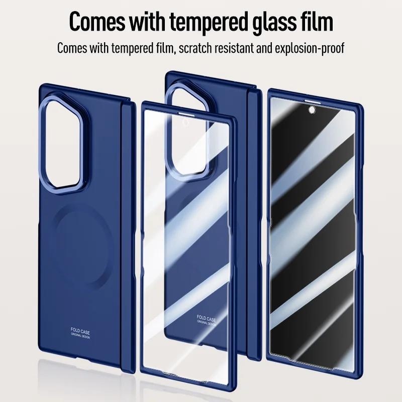 For Samsung Galaxy Z Fold 8Ultra With Privacy Tempered Glass Film Full Protect Ultrathin Case Spring Hinge Camera Holder Cover