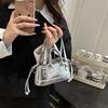 Trendy Textured Bag Women's Trendy Portable Mini Bag Crocodile Pattern Fashionable Versatile Shoulder Bag Crossbody Bag