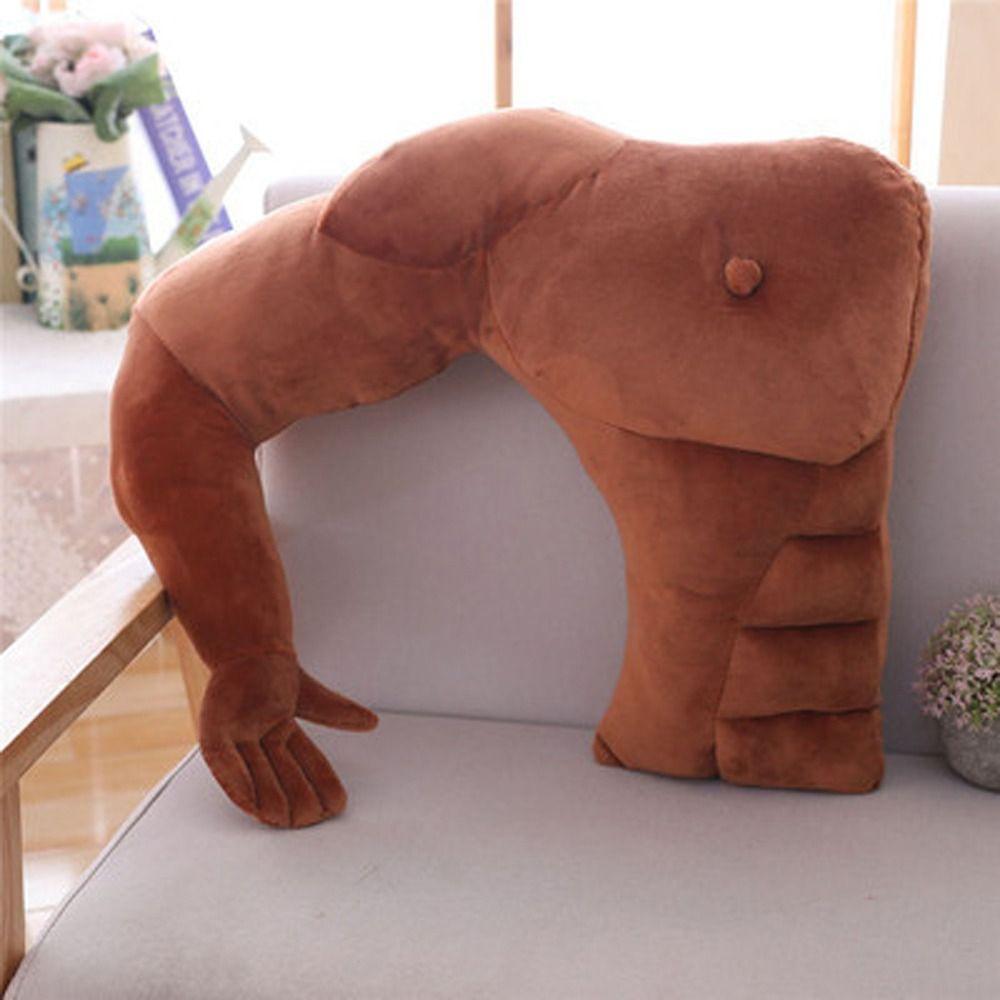 Hunky Chest Arm Pillow Throw Pillow Body Shape Pillow Creative Husband Pillow  Sleep Cushion