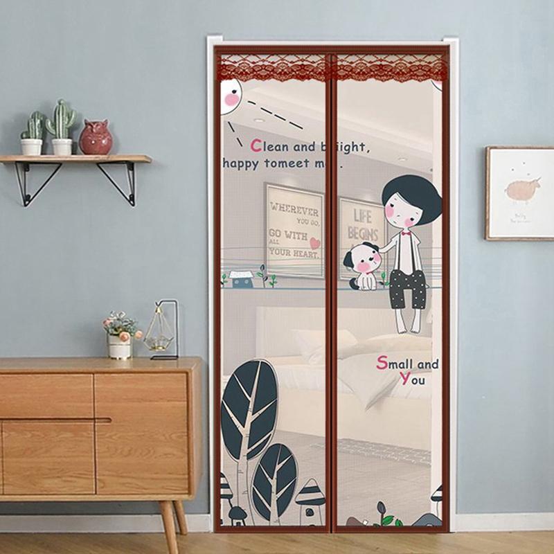 Summer Magnetic Mesh Net Anti Mosquito Insect Fly Bug Curtain Automatic Closing Door Screen Kitchen Curtain Drop Shipping