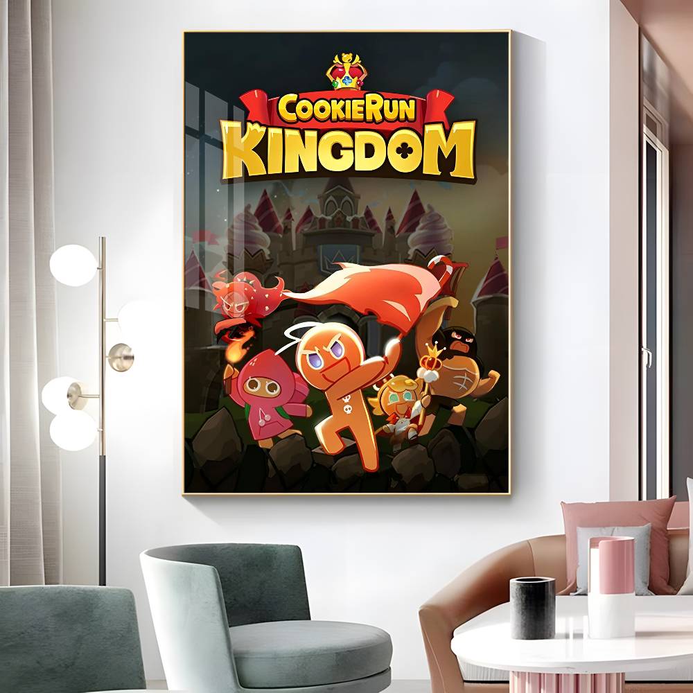 1pc Game C-Cookie R-Run K-Kingdom Poster Sticker Print Waterproof Wall Art For Living Room Bedroom Home Decor