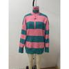 Autumn and Winter New Long Sleeved 1/4 Zipper Pullover with Split Color Block for Women's Sweaters and Hoodies