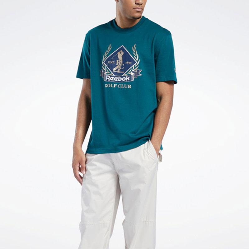 Reebok Cl Ts Golf Graphic Tee Unisex Tops Pine-Green GS1655