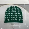 Jacquard Pattern Handmade Elastic Hat Soft Winter Warmer Knitted Hat Cold Winter Presents for Students Teenagers