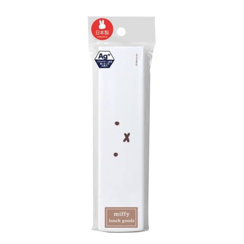 Kutsuwa Miffy Face Women's Lunch Series Chopsticks and Spoon Set MF835 Made in Japan