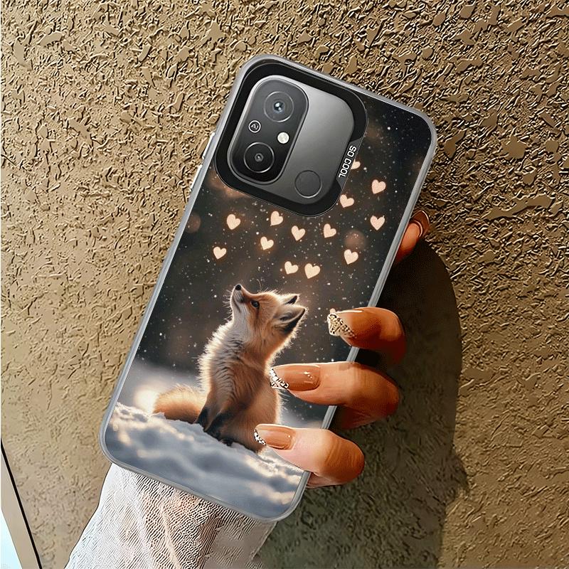 Cartoon Fox Animal Shockproof Phone Case for Xiaomi Poco X7 X6 X5 X3 Pro F7 Ultra M8 Redmi 15C 15 14C 13C 12C 10C 13 12 10