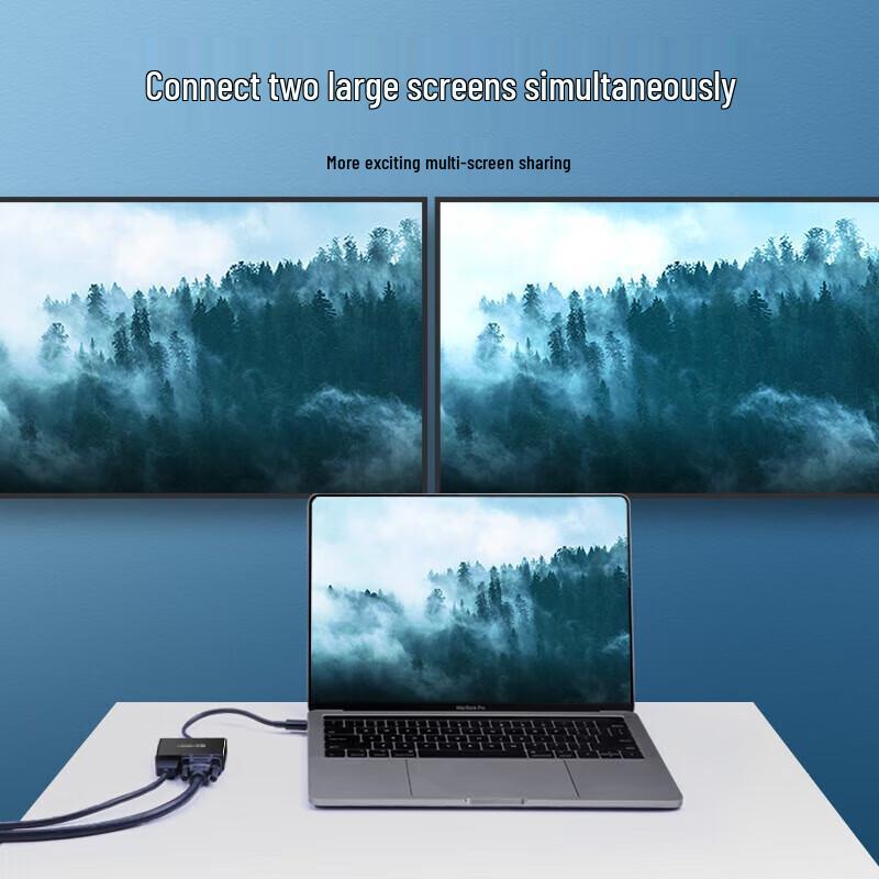 UGREEN MM123 USB-C to HDMI VGA Dual Display Adapter