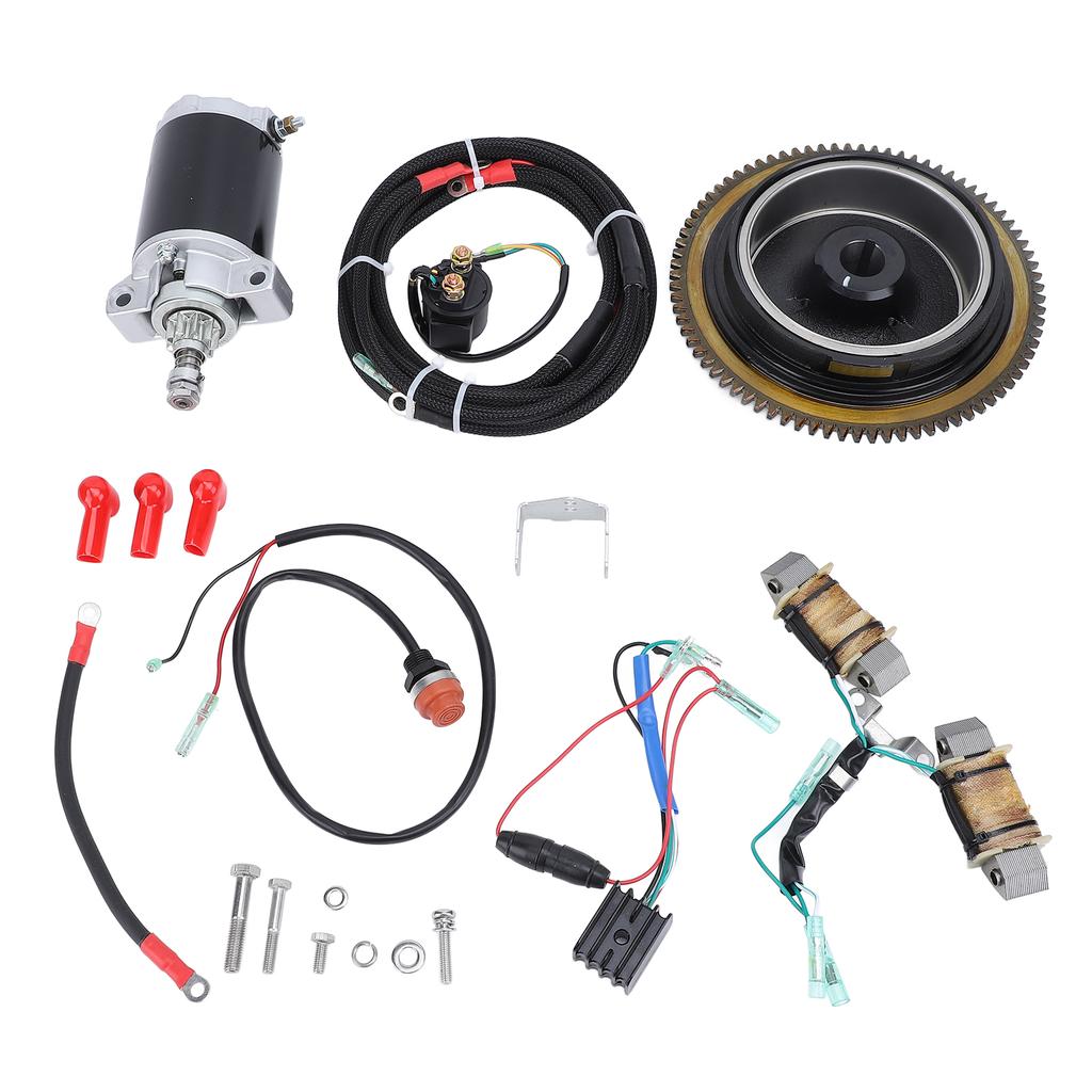 Outboard Electric Start Kit 66M 81800 01 Flywheel 66M 81800 01 Starter Motor Conversion Kit for 4