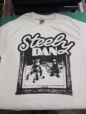 Rzadko spotykany! Steely Dan Bawełniana Biała Koszulka Unisex Koncertowa S do 5XL DO702 Koszulka Unisex