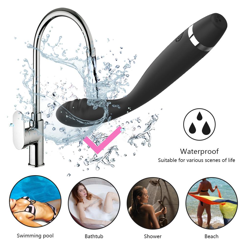 POMFW Clitoris Stimulator Waterproof Soft Dildo Vibrator Masturbator Sex Toys for Women