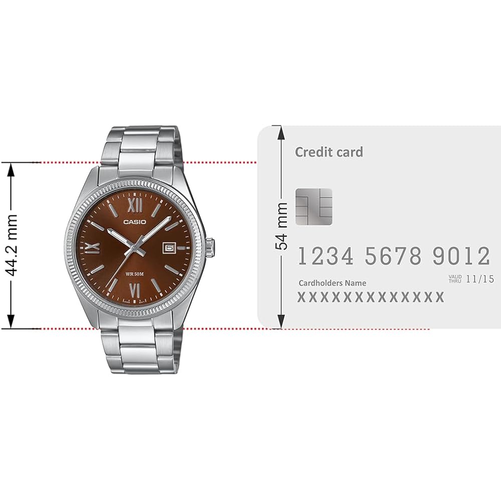 Casio Casual Watch MTP-1302DD-5AVDF Red Modern Design Men's Wristwatch