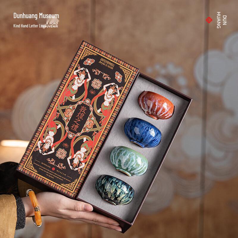 

Dunhuang Museum Cultural Ceramic Teaware Gift Set