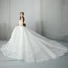 White Lace Handmade Wedding Dress For Barbie Doll Outfits Princess Evening Dresses Party Ball Bridal Dress Doll Accessories