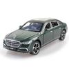 Maika 1:24 Scale Mercedes-Benz S400L Die-cast Alloy Metal Car Model Figurine, Green