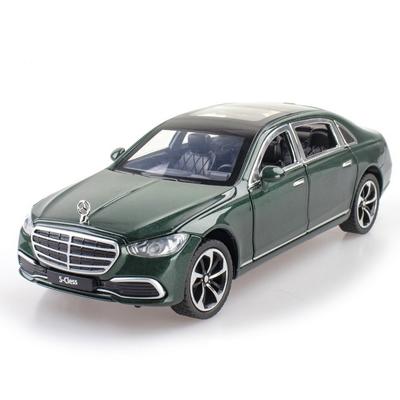 Maika 1:Modèle Réduit de Voiture en Alliage Métallique Moulé sous Pression Mercedes-Benz S400L Échelle 1/24 Figurine, Vert