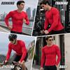 Men's Compression Shirt Long Sleeve Quick Dry Athletic Workout Gym Top