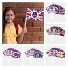 Queen 5pcs Elizabeth Ii Hand Waving Flag Mourn Platinum Jubilee 70th Anniversary