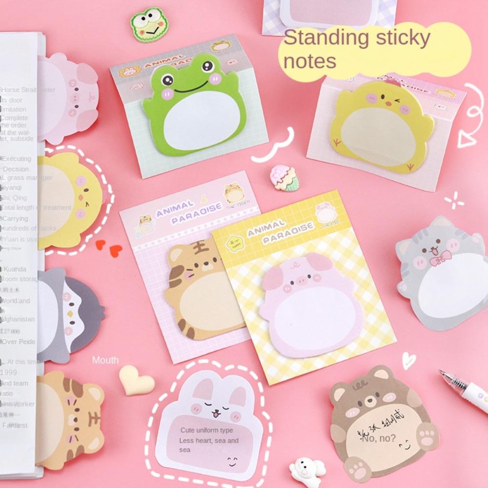 Thickened Stickers Animal Sticky Notes Notepad Creative Thickened Stickers  Stationery