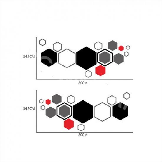 Honeycomb Graphics Stickers Vinyl Decal For Car Body Side Decoration Accessries
