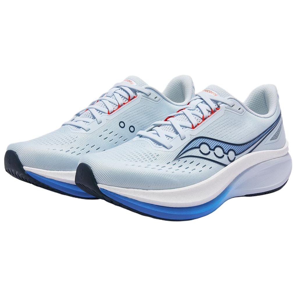 Saucony TIDE Wave 4 Breathable Rebound Sprint Running Shoes Unisex Blue S28279-5
