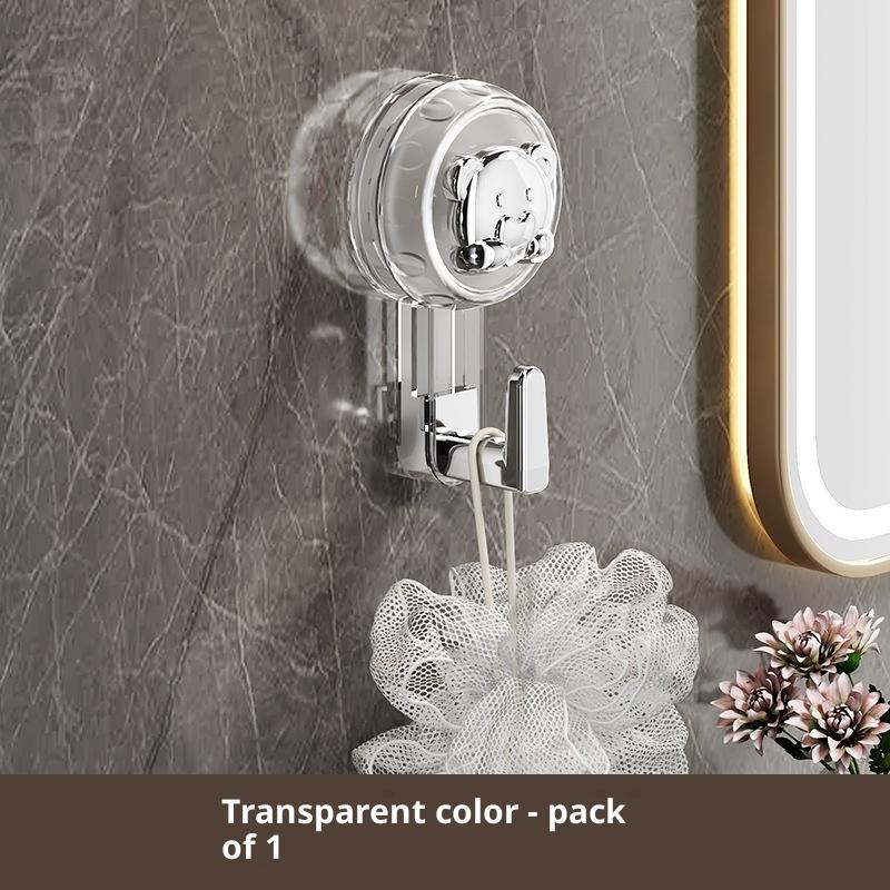 Powerful Suction Cup Hooks Traceless Heavy Duty Robe Towel Hook Keys Clothes Bag Hanger Hook Bathroom Kitchen Organizer Hook