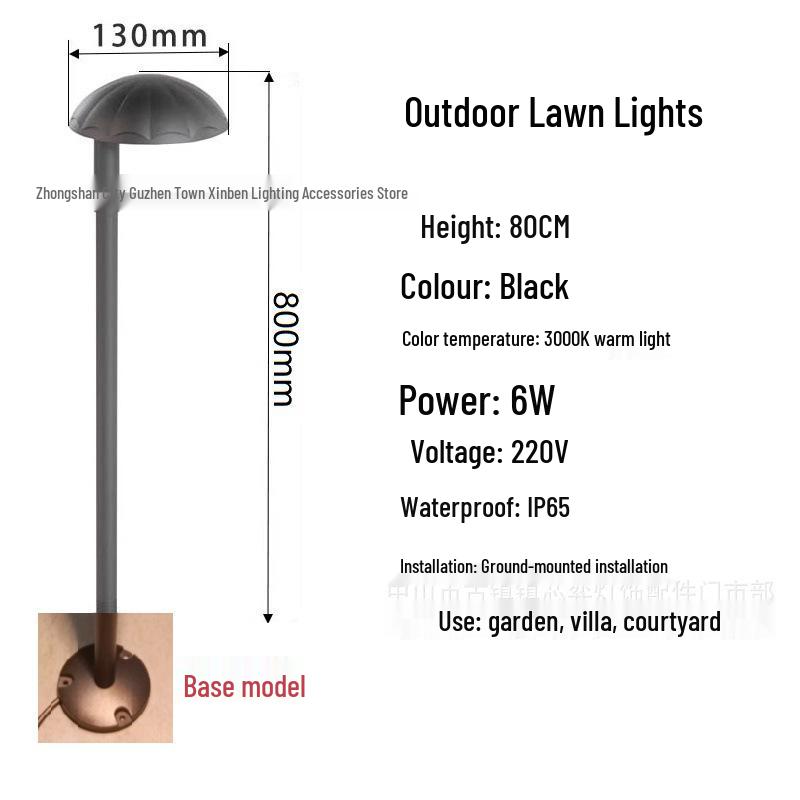 Waterproof LED Outdoor Lawn Light: Nordic Garden Courtyard Landscape Light