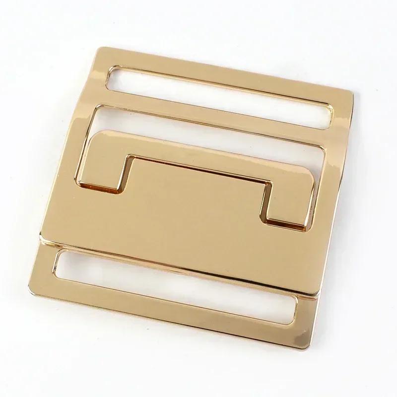 1/2/4/5Pcs Meetee 50mm Metal Belt Buckles Decor Button for Windbreaker Coat Down Jacket Sewing Clasp Buttons Clothes Accessory