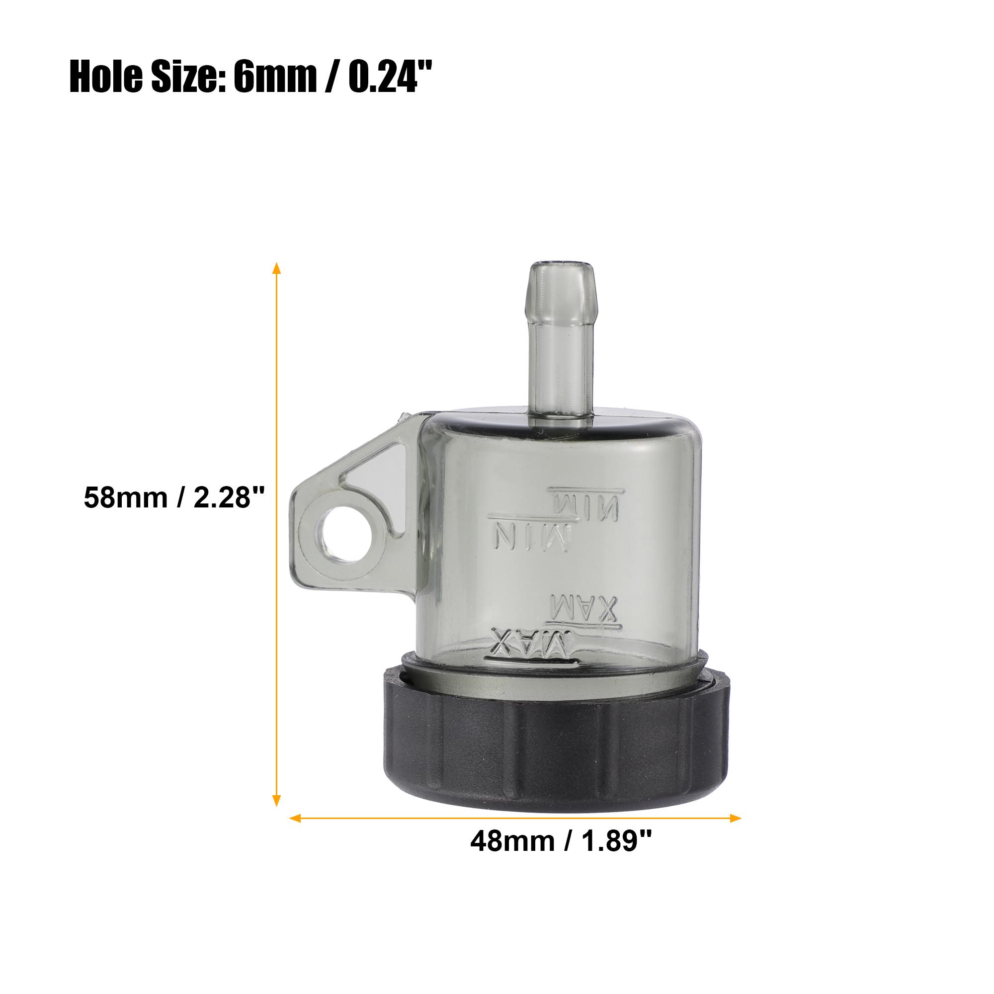 Motoforti Motorcycle Lever Brake Oil Tank Foot Brake Master Cylinder Oil Cup Fluid Bottle Reservoir Dirt Bike Scooter Universal A Black