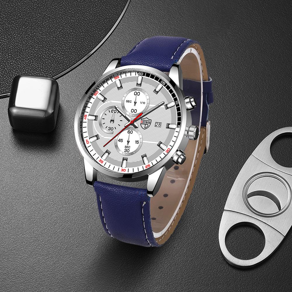Belt Men'S Watch Trend Student Fashion Luminous Calendar Quartz Watch