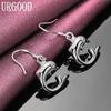 925 Sterling Silver Fashion Dolphin Earrings Wedding Jewelry