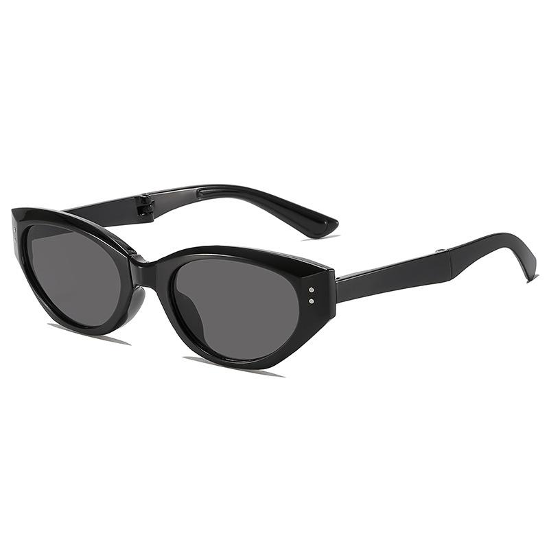 Neue Vintage Faltbare Sonnenbrille Damen Herren Runde Sonnenbrille Weiblich Oval Brillen für Männlich Weiblich Brillen