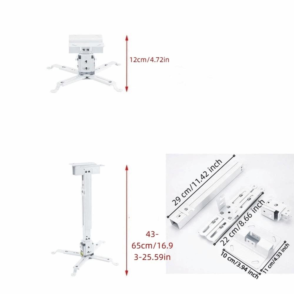 Retractable Projector Bracket  Hanger with Extendable Arms Projector Stand  Office Use