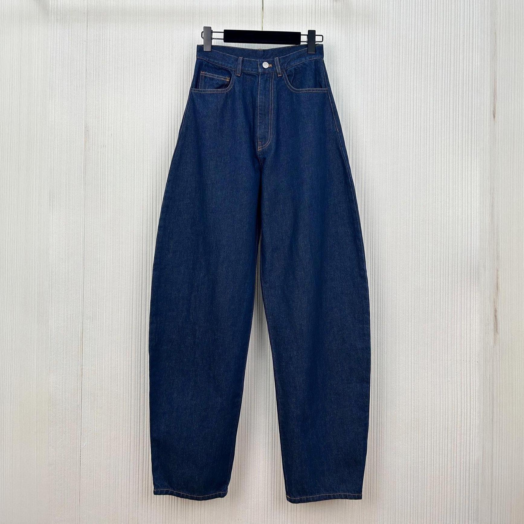 Women s Curved Blade Jeans - Washed, Bleached, Distressed Retro Wide-Leg for Spring 2026 Medium