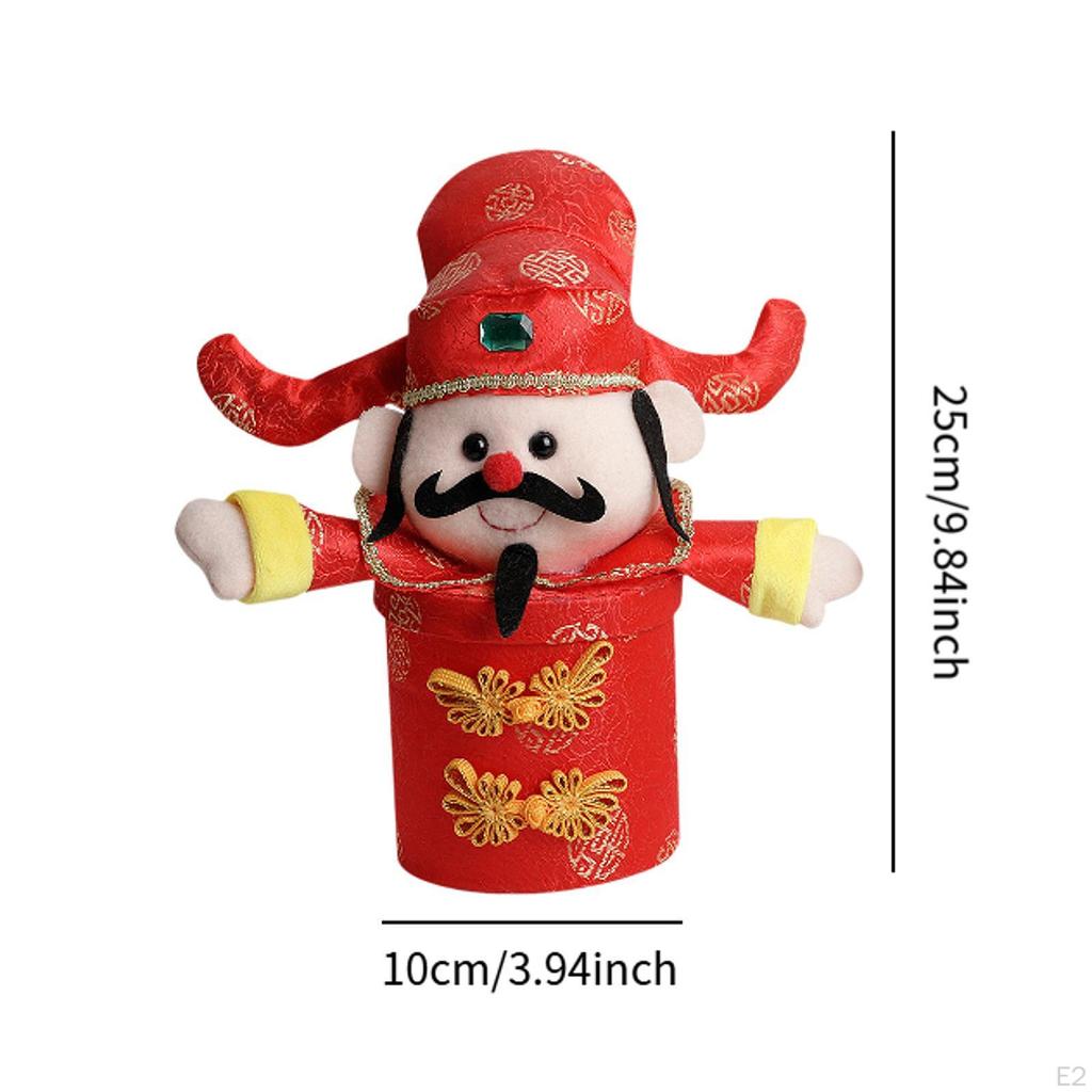 Lucky God Candy Box of Wealth Gift for Family Friends Year Decor Spring Festival