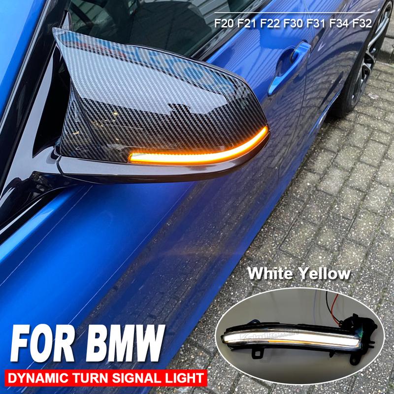 Black LED Dynamic Turn Signal Light Side Mirror Flashing Light for BMW 1 2 3 4 X1 M Series F20 F30 F31 F32 F33 F34 F36 E84 i3