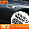 Gnwdx7 2025 Hot 2pcs Car Styling Side Fender Body Knife Emblem Stickers Decoration for Mercedes Benz Amg W205 W211 W204 W212 W213 W203