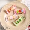 100Pcs 4x9cm Cute Cartoon Animal Printed Plastic Baking Packaging Nougat Toffee Candy Food Machine Sealed Gift Bags