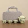 Shangqi Ru Kiln Portable Ceramic Travel Tea Set