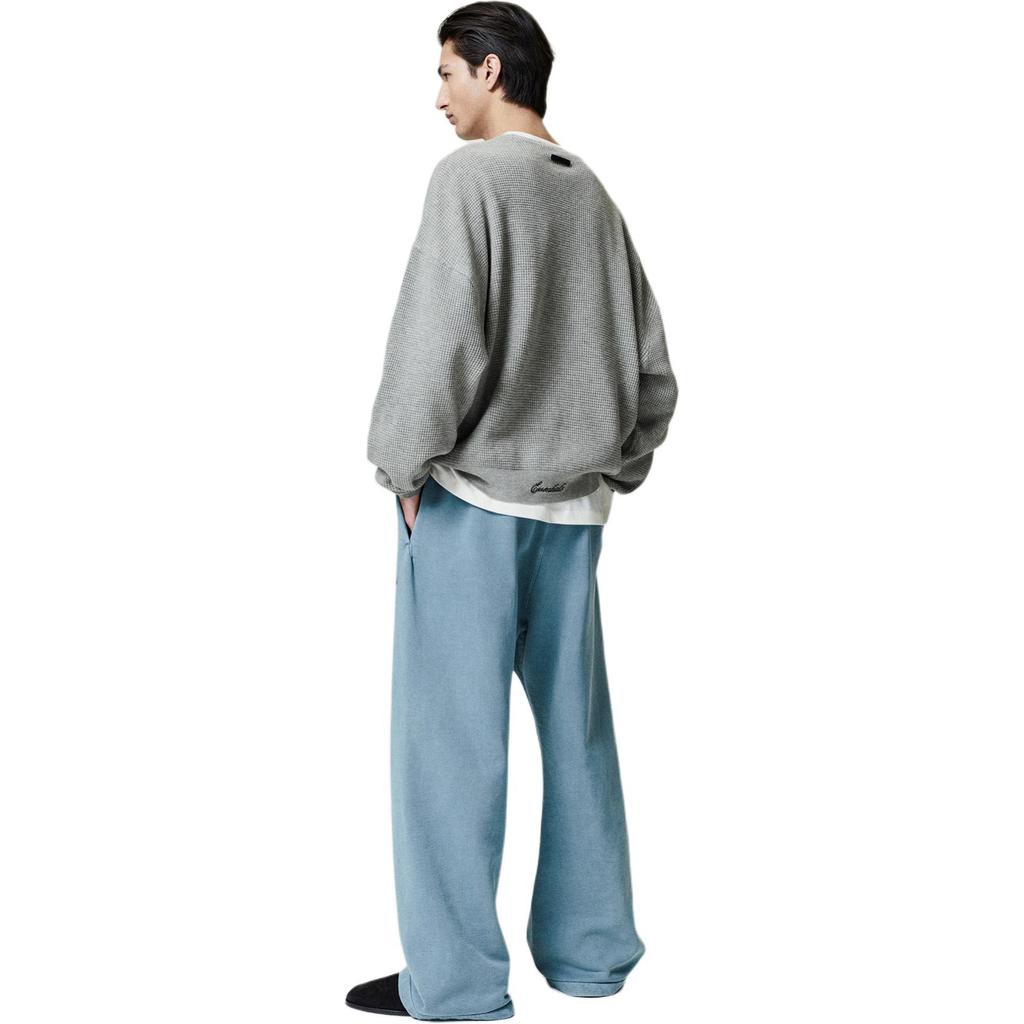 Fear of God Essentials Signature Flare Sweatpants Faded Coastal Unisex Bottoms Blue 130SP264273F