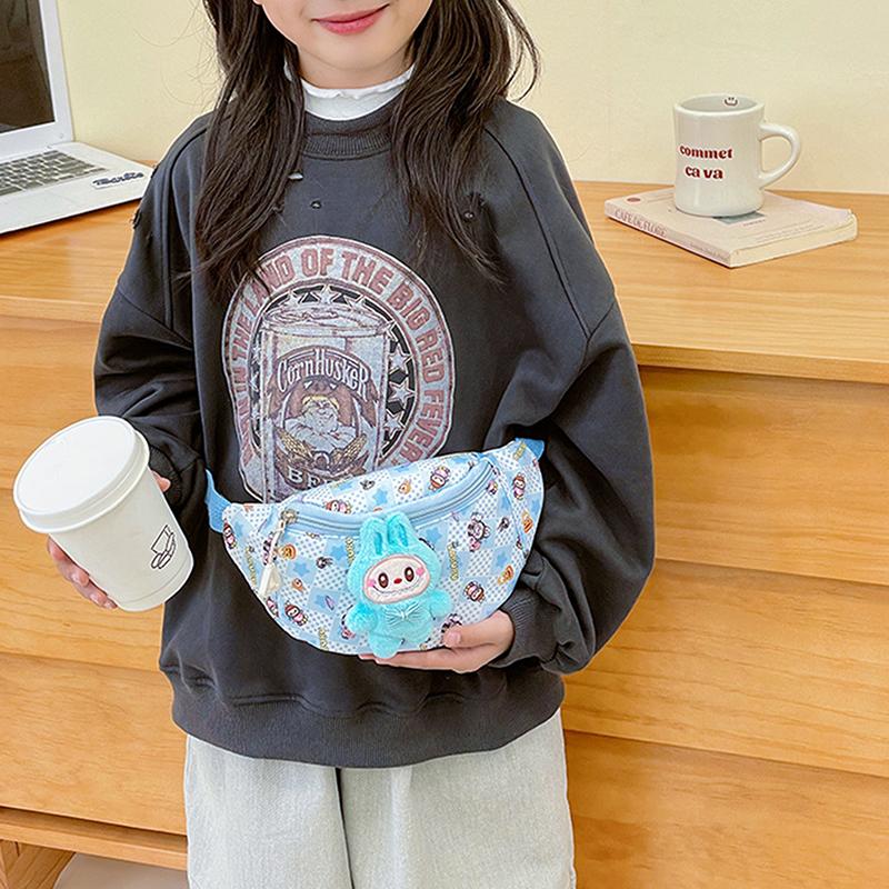 Kawaii Crossbody Bag Kids Chest Bag Cartoon Cute Backpack Casual Outdoor Travel Wallet Waist Bag Gift