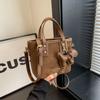 Trendy Pu Shoulder Bag For Women 2023 Autumn Winter Vintage Casual Water Bucket Bag