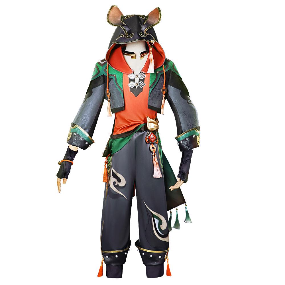 Groundhog Genshin Gaming Cosplay Lion Dance Boy Costume