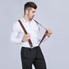 Neue Herren Hosenträger Neue Hosenträger 3 Clips Leder Lässig Hosenträger Hosenband Geschenk für Papa Hohe Qualität Tirantes
