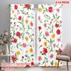 2pcs,2D Plane Printing Curtain Popular Colorful Floral Blooms 100% Polyester (without Rod) Art Deco Festive Perfect for Living