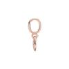 Pandora Rose Gold Red Tilted Heart Pavé Pendant Charm Unisex Charm 789404C02
