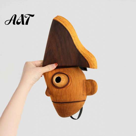 Festival Decoration Masque Nutcracker Head Masque, Realistic Puppet Full Face for Festivals, Halloween Costume, Cosplay Party Christmas Props