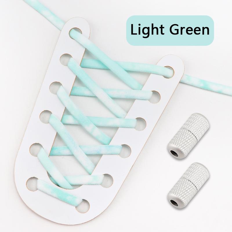 Kleurrijke Schoenveters zonder Strikken Elastische Veters Sneakers Regenboog Rond Tennis Schoenveters zonder Strikken Kinderen Volwassenen Hardloopschoenen Accessoires
