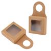 25PCS Kraft Paper Gift Box Hanging Hook Favor Box Hanging Bottle Hanger Box  Home Decoration