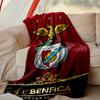 1pc SL Benfica Blanket, Home Printed Throw Blanket - Soft Blanket Gift for Family, Washable Sofa Bed Blanket